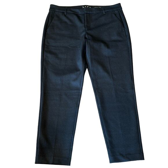 LVPL Women's Ladies Knit Trouser Black Blue Size 14/32 - Picture 2 of 9